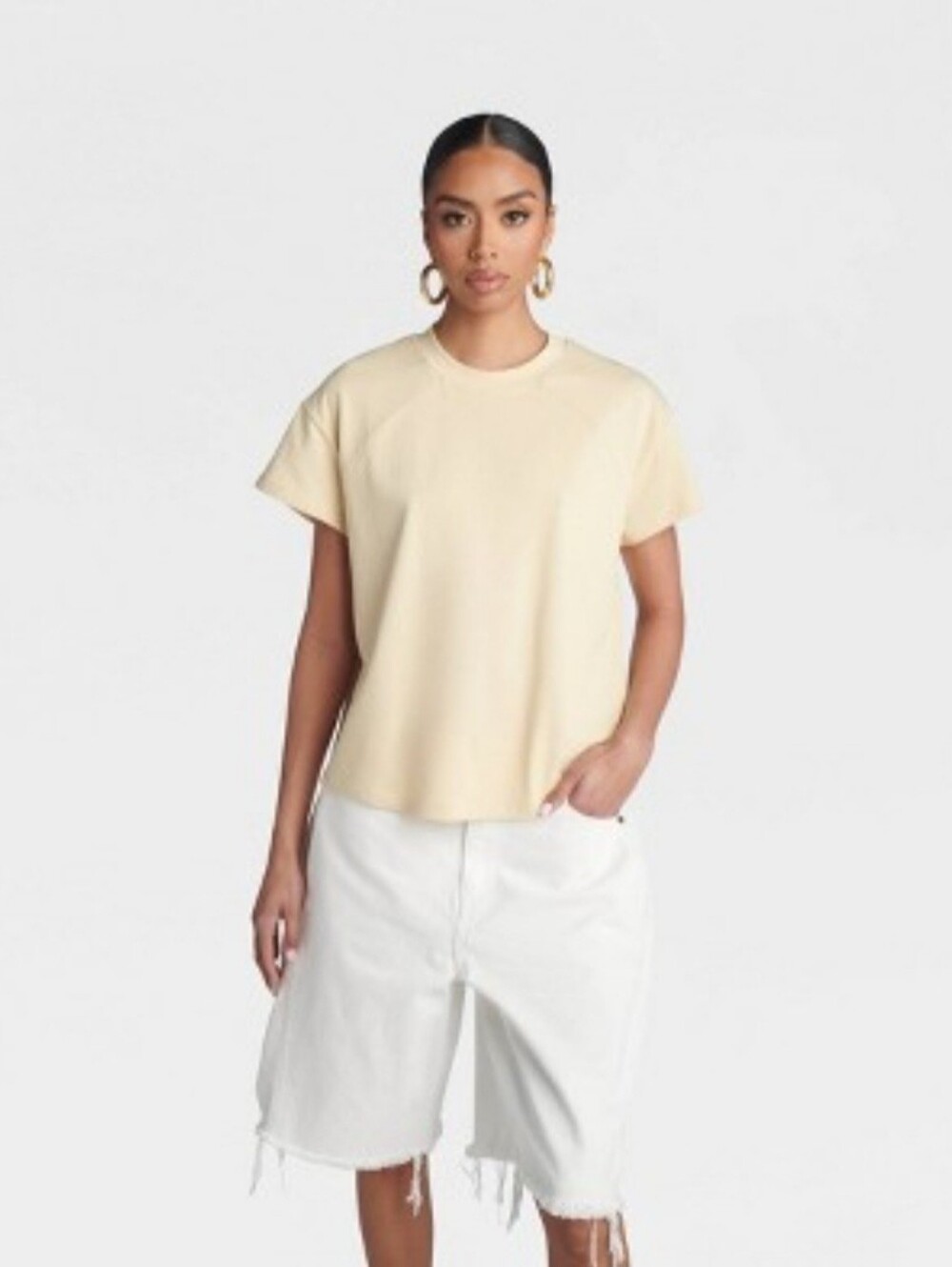 KBB by KAHLANA Women's Short Sleeve 'The Baseball T-Shirt' - Tan